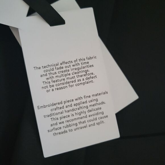 NEW AMEN Couture satin black blazer 6 S - Picture 12 of 15